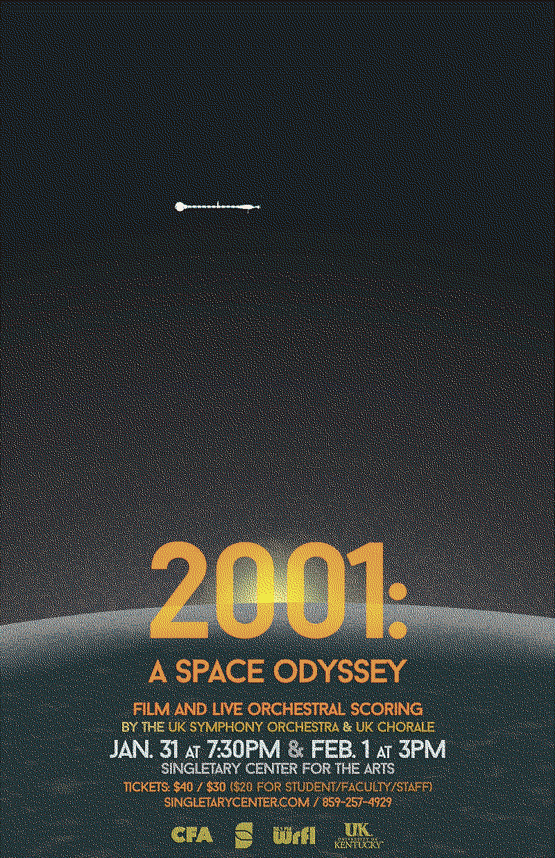 2001: A Space Odyssey orchestral performance poster