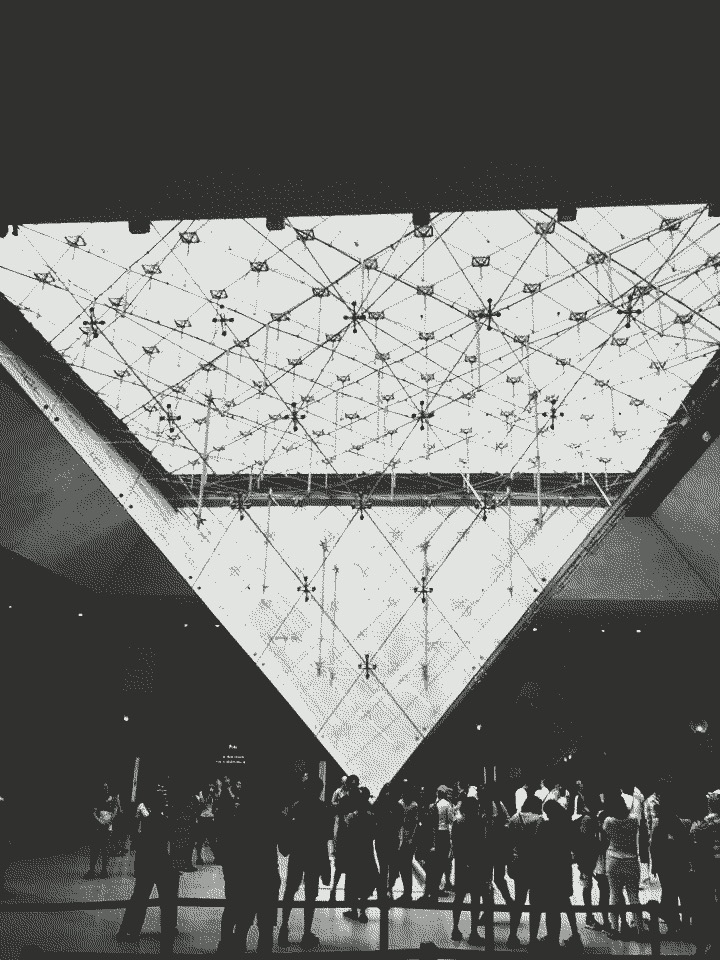 The inverted pyramid thingie at the Louvre.