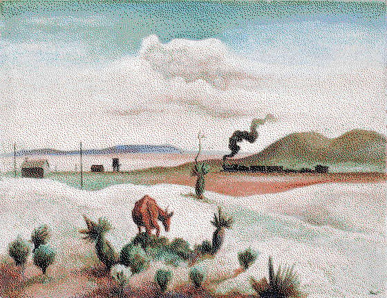 New Mexico (Landscape) by Thomas Hart Benton